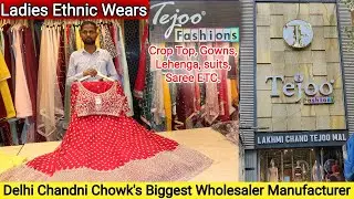 Ladies Ethnic Wears Manufacturer Chandni Chowk Delhi | Crop Top, Gowns, Dresses. #TejooFashion