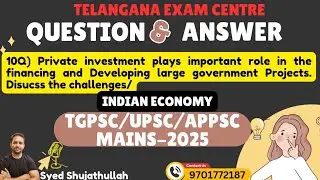 10th Model QnA - TGPSC/UPPSC/APPSC - #Deficitfinancing #sourcesofdeficitfinancing