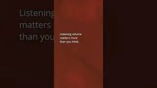 Listening Volume Rule &mdash; Why &ldquo;Too Loud&rdquo; Can Backfire