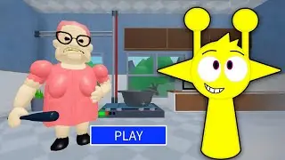 BARRAS GRANNY HOUSE HORROR SCARY OBBY VS SIMON SPRUNKI FULL GAMEPLAY ESCAPE || ROBLOX 