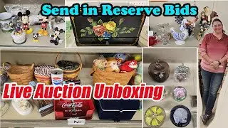 LIVE Vintage Auction Preview 🎥 Mickey Mouse, Paperweights & Hidden Gems!