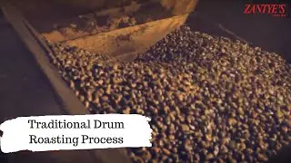 Traditional Drum Roasting of Cashews