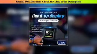 Best P10 Car Digital OBD2 On-Board Diagnostic Head up Display Driving Computer Mileage Speedometer&bull;