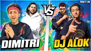 Dj Alok Vs Dimitri | My Brother Call Me Noob 😡 I Challenge Him For 1 Vs 1 - Garena Free Fire