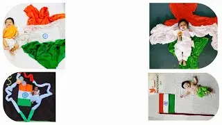 Creative Republic day🇮🇳baby photoshoot✨️ |  photoshoot at home| #viral #babyphotoshoot #border2 