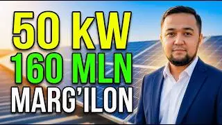 Фарғона | Қуёш панели ўрнатиш 50 кВт #margilon #fargona #solar #quyoshpanellari #namangan #novvos