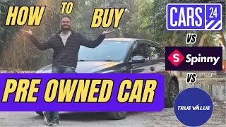 Spinny vs Cars24 vs Maruti Truvalue - Which is the best online platform to buy used car in India?