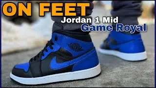 ON FEET - Air Jordan 1 Mid GAME ROYAL 👑🔥
