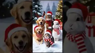 Furry friends Christmas Tree 🎄 🎅