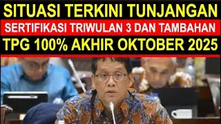 Breaking news 31 Oktober pencairan tunjangan sertifikasi guru triwulan 3 tambahan 100 persen 2025
