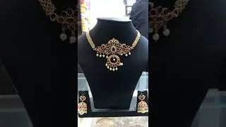 Matt choker #jewellery #fashion #chennai #india #trendy #stylish #adstones #choker #jumki #matt