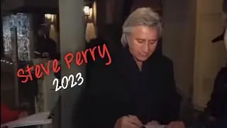 Steve Perry signing autographs in Hollywood, February 2023