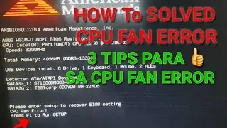how to fix A cpu fan error |UEFI bios setting  | cpu fan error problem solved