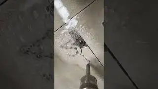 CNC machine making water jet cutting pattern on stone slab
