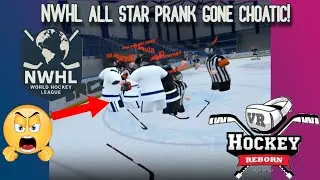 NWHL All star game prank gone chaotic! VR Hockey Reborn