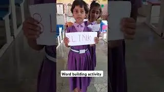 word building activity 😍#schoollife #joyfullearning #schoolactivity