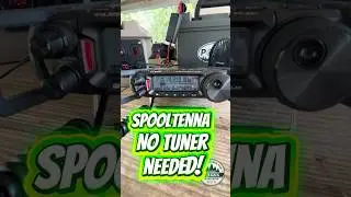 No tuner needed!  Spooltenna may just be the perfect POTA antenna! #pota #hamradio #parksontheair