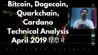 Bitcoin, Dogecoin, Cardano, Quarkchain Price Technical Analysis 15 April 2019