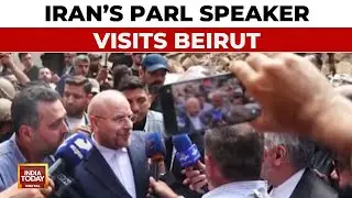 Iran's parliament Speaker Mohammad Bagher Ghalibaf In Beirut, Visits Ruins Left By Israeli Airstrike
