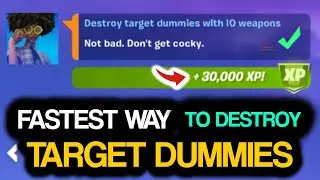 (EASY METHOD) Destroy Target Dummies With IO Weapons! How to complete Destroy Target Dummies!