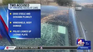 Two accused of throwing rocks at cars-ABC4 News at Noon
