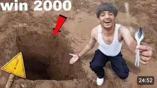 ₹2000 Dig The deepest Hole challenge 🤯 