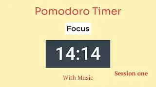 Pomodoro Timer with music (3 hour) | 25 Min Focus + 5 Min Break | 6 sessions |  #pomodorotimer