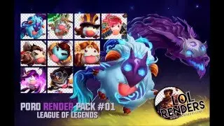 League of Legends Poro Render Pack 01