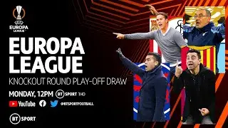 UEFA Europa League 2021/22 Knockout Round Play-Off Draw Featuring Rangers, Barcelona and Sevilla