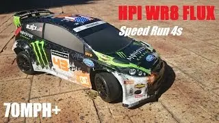 HPI WR8 Flux Ken Block Speedrun 4s, 70.8MPH / 114km/h.