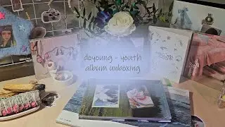 doyoung - youth album unboxing (pomal & spring ver.) + загадочная коробочка со стаффом