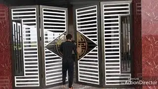 Mẫu cổng sắt hộp đẹp