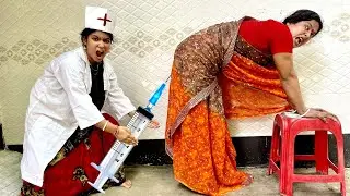 Injection Comedy Video 2025 Must Watch Family Funny Video_Try To Not Laugh Ep - 329 By @cdmama2
