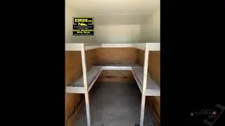 Tandem Axle enclosed box trailer, can stand up inside. EMUS TS442