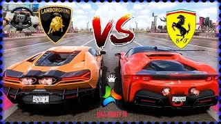 Top Speed Battle: Lamborghini Revuelto vs Ferrari SF90 Stradale | Forza Horizon 5
