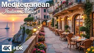 🎶 Chill Mediterranean Sun-Drenched Bliss 🌞 Relaxing Italian Guitar & Dreamy Coastal Roads