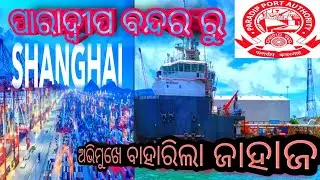 ପାରାଦ୍ୱୀପ ବନ୍ଦର ରୁ ଚାଇନା ର ଶଂଘାଇ ଅଭିମୁଖେ ବାହାରିଲା ଜାହାଜ @biswajit & sriya lifestyle //Odia Vlogs 