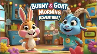 Bunny & Goat Morning Adventure | @MagicMoonlightChannel  Nursery Rhymes & Kids Songs
