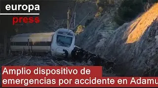 Emergencias moviliza un amplio dispositivo tras el accidente ferroviario en Adamuz (C&oacute;rdoba)