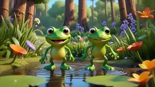 Two Little Froggies Wear One Shoe | Funny Frog Song for Kids | Nursery Rhymes and Preschool Fun