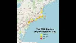 2023 GotOne Striper Migration Map