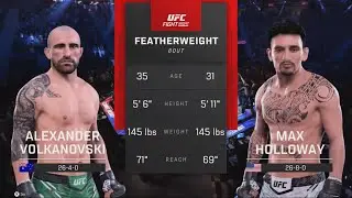 Alexander Volkanovski vs Max Holloway | Featherweight Division | EA SPORTS UFC 5 