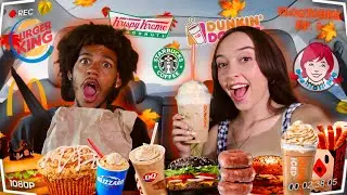 Trying NEW FALL MENU ITEMS from fast food restaurants!