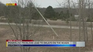 I-69 closed near Olivet due to broken power poles