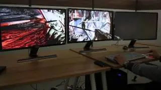 ALIEN VS PREDATOR : 11520X2160 U28D590 UHD Monitor