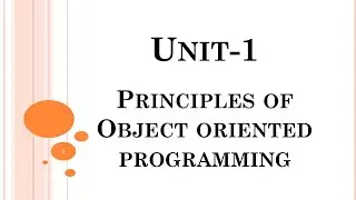 C++ | OOPs | Chapter - 1