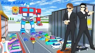 Polisi Yuta Menyamar Jdi Yakuza Untuk Menyelidiki Robot Optimus Prime | Sakura Simulator | RoxyKiddy