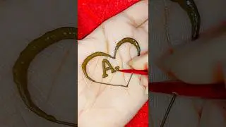 A❤️P letter mehndi design, AP letter tattoo design, AP letter mehndi #shorts #viralvideo #mehndi