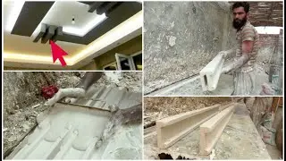 How to make beam which used in false ceiling | Plaster of Paris | Pop false ceiling designs
