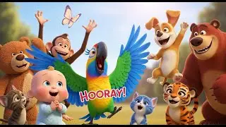 Kids Adventure Story, Bedtime Poem for Kids 🦜🐱 Heartwarming Friends Grab & Escape Snow! Baby